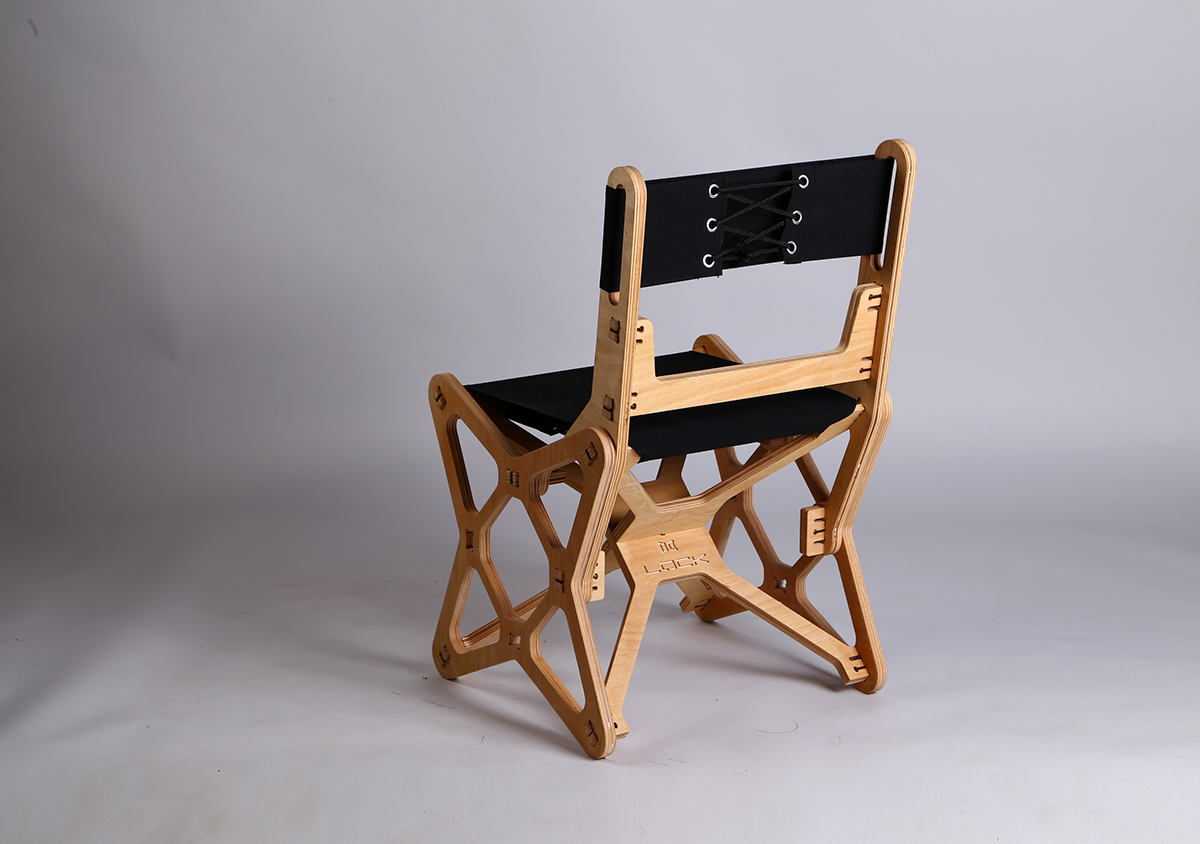atomic structure，wooden ，Seat design，