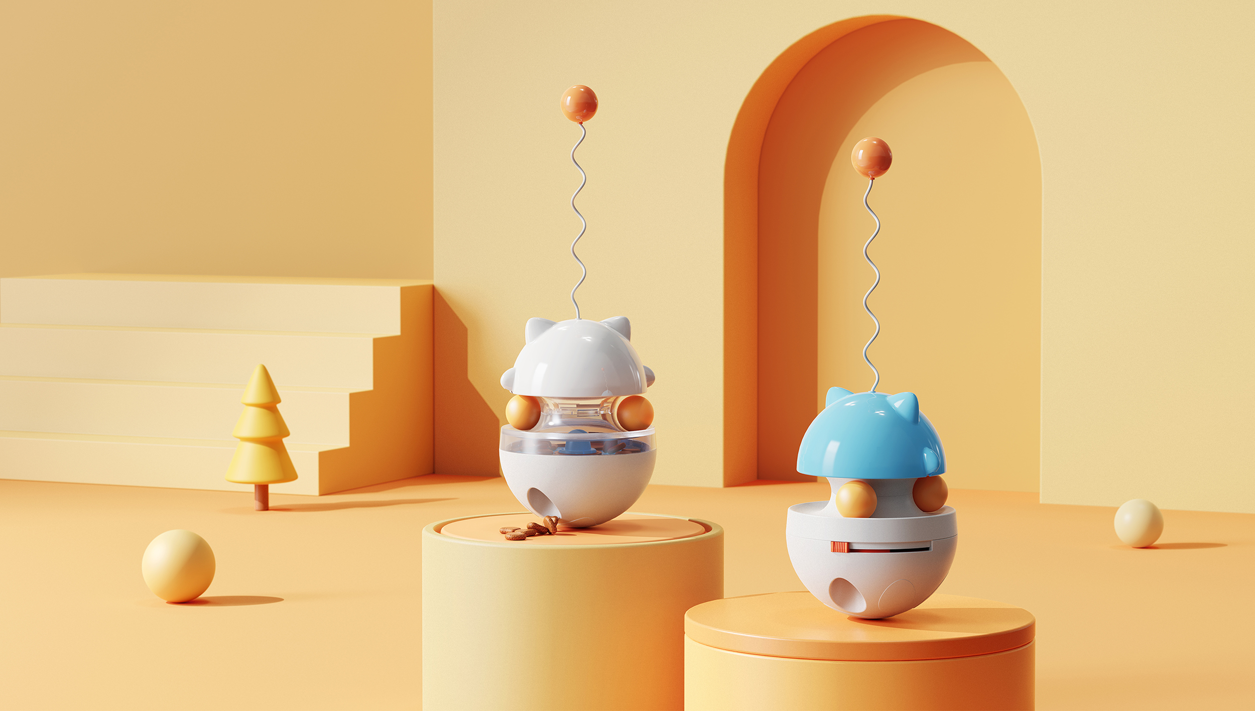 Cat toys，Pet Supplies & Pet，Tumbler，Leaky ball，