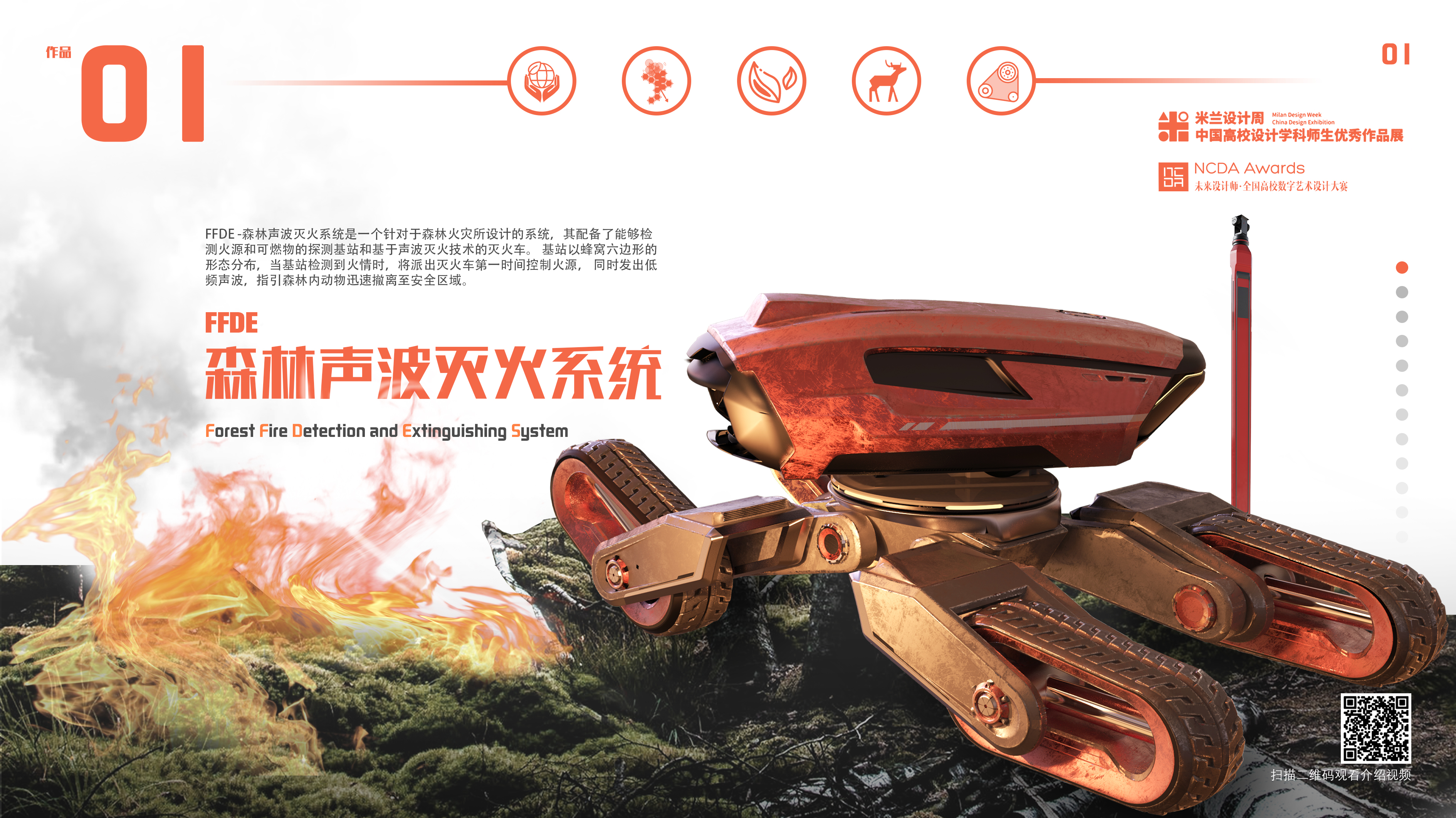 Fire fighting equipment，Forest Fire Fighting，Sound wave fire extinguishing，system design，