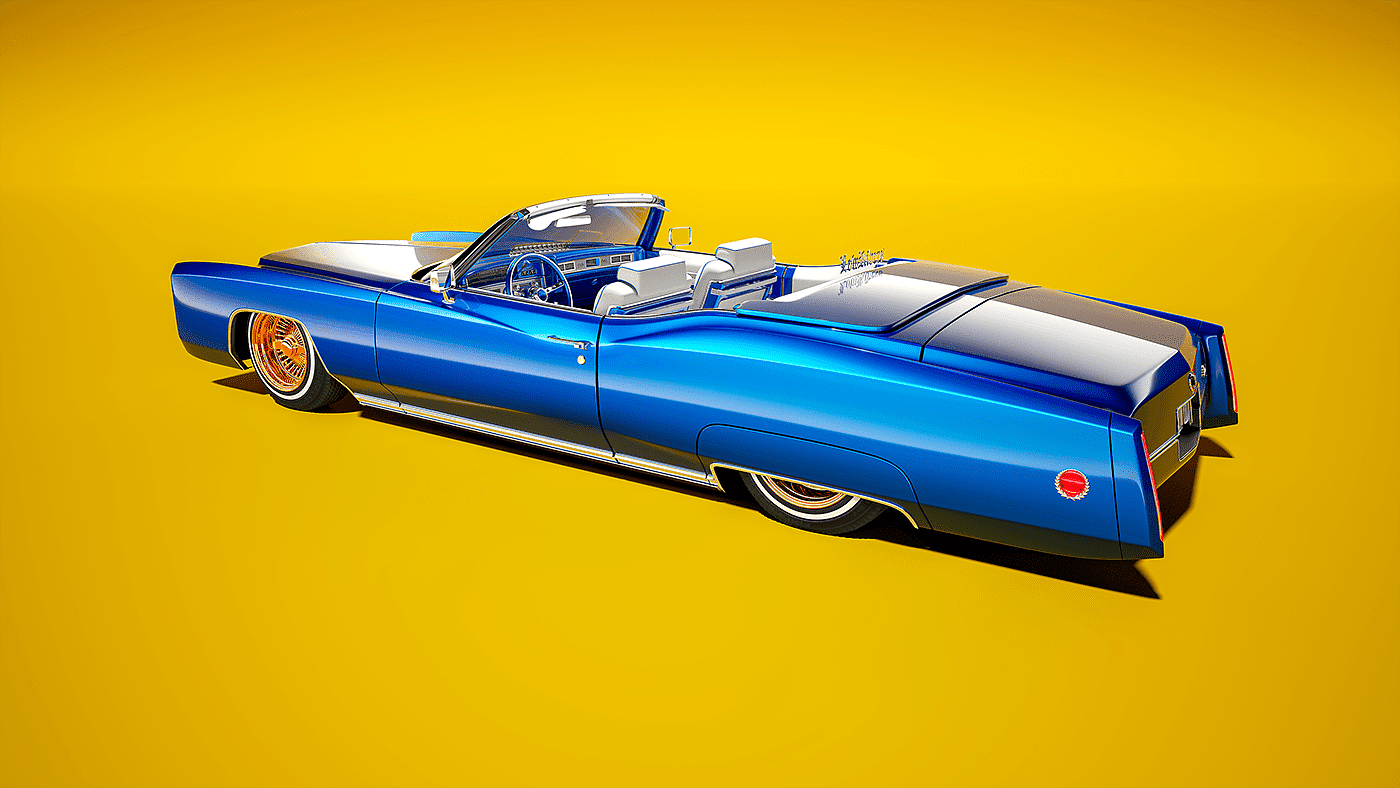 Cadillac，Vintage car，Render，