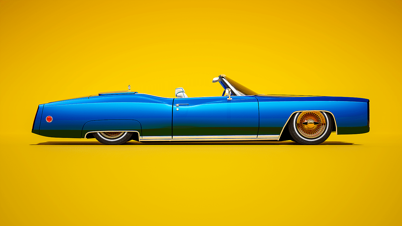 Cadillac，Vintage car，Render，