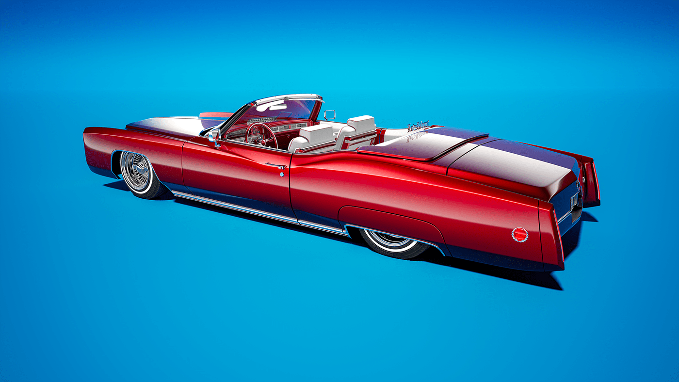 Cadillac，Vintage car，Render，