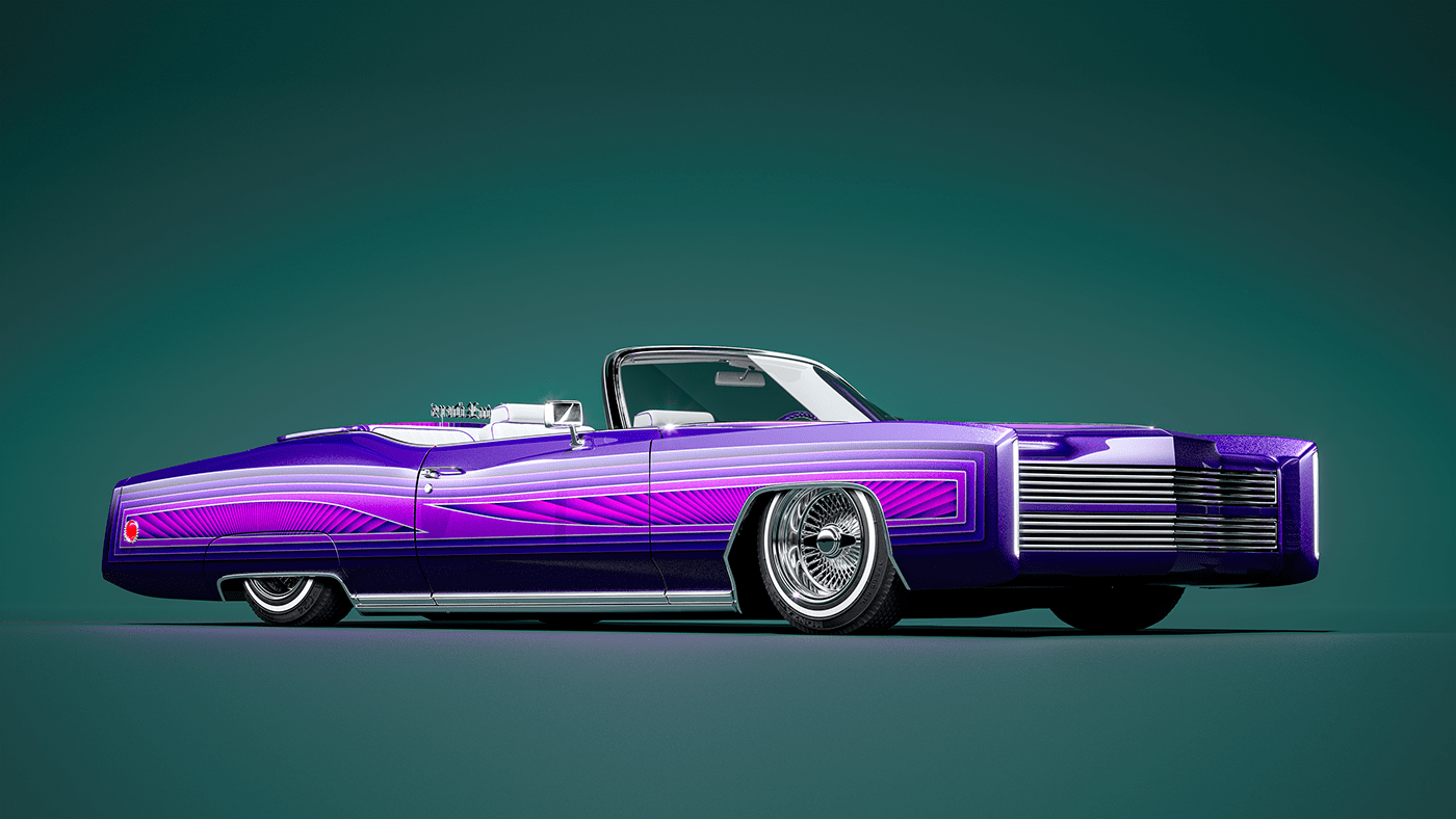 Cadillac，Vintage car，Render，