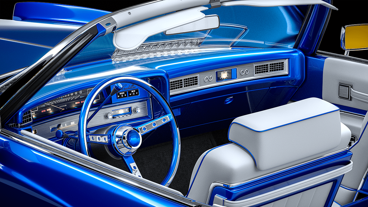 Cadillac，Vintage car，Render，