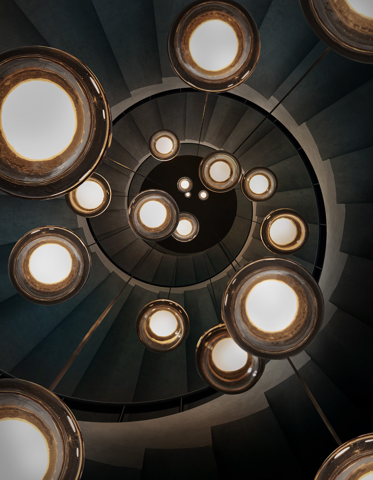 Bedside lamp，Warm light，Metal，geometry，