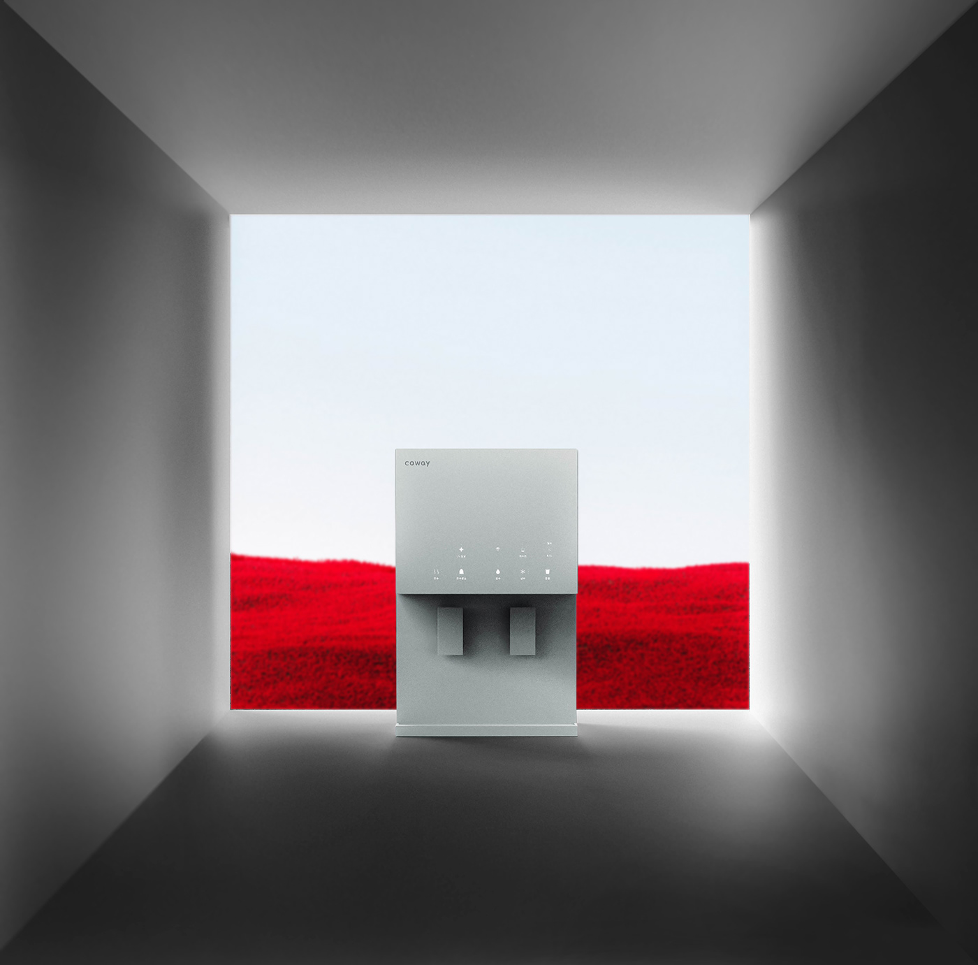 Water purifier，Seamless design，Minimalist design ，