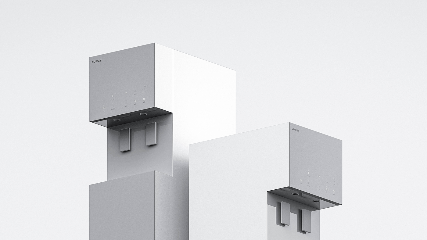 Water purifier，Seamless design，Minimalist design ，