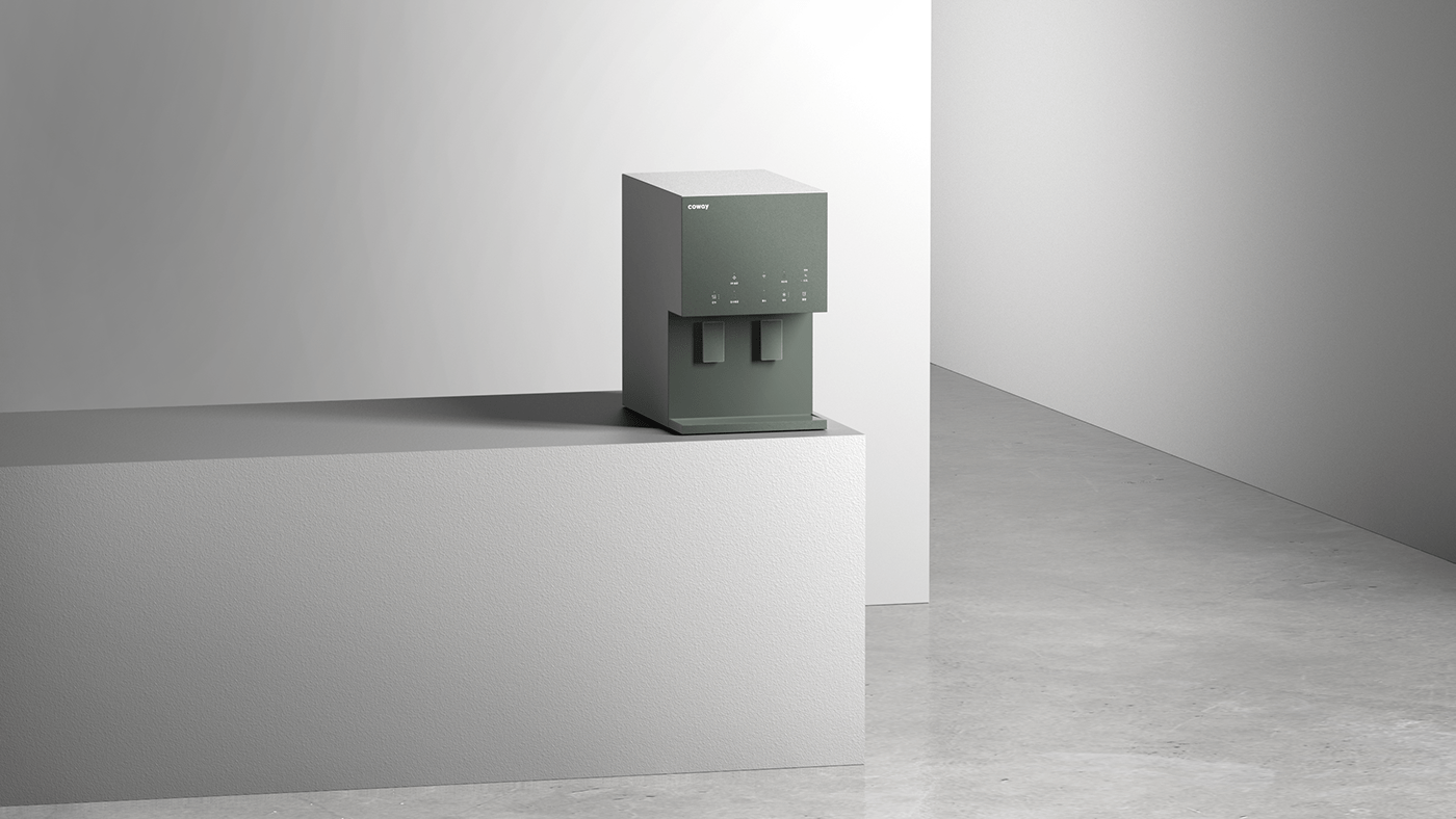 Water purifier，Seamless design，Minimalist design ，