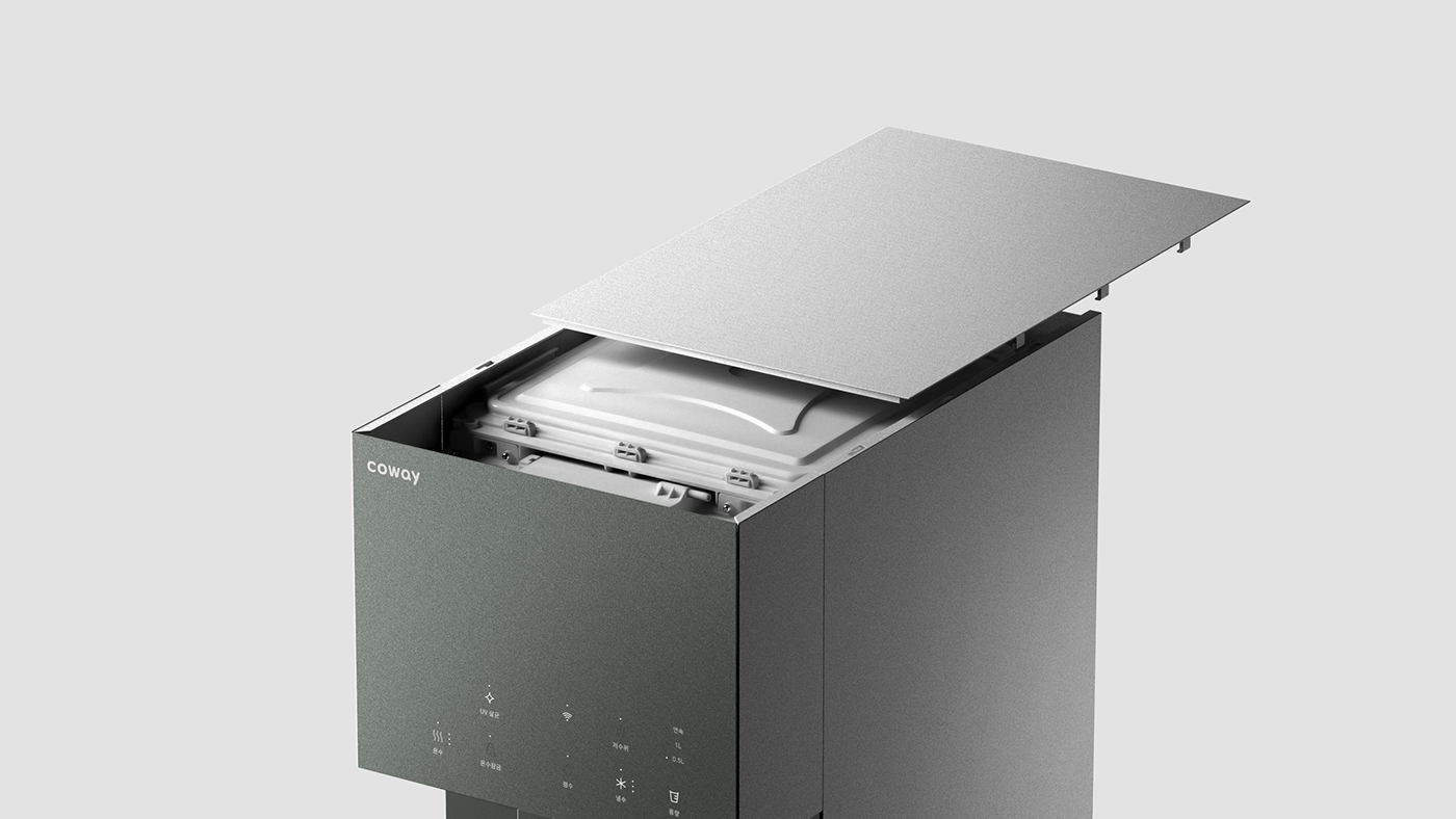 Water purifier，Seamless design，Minimalist design ，