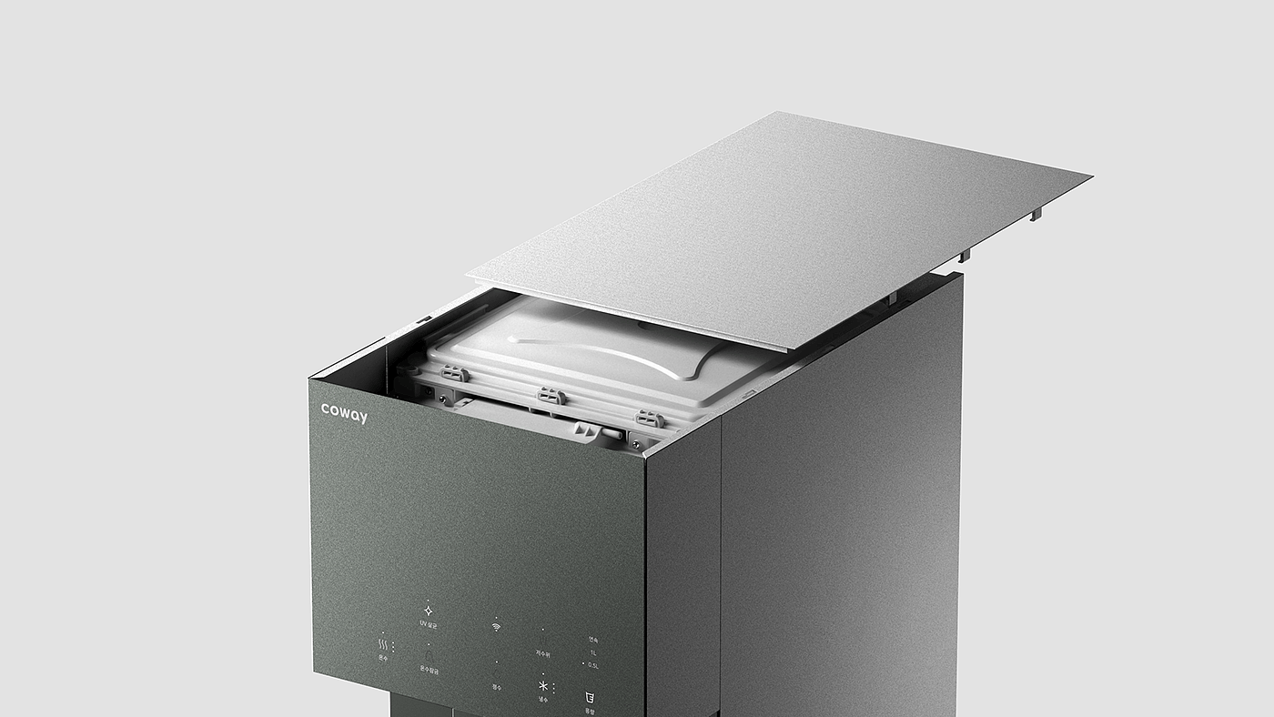 Water purifier，Seamless design，Minimalist design ，