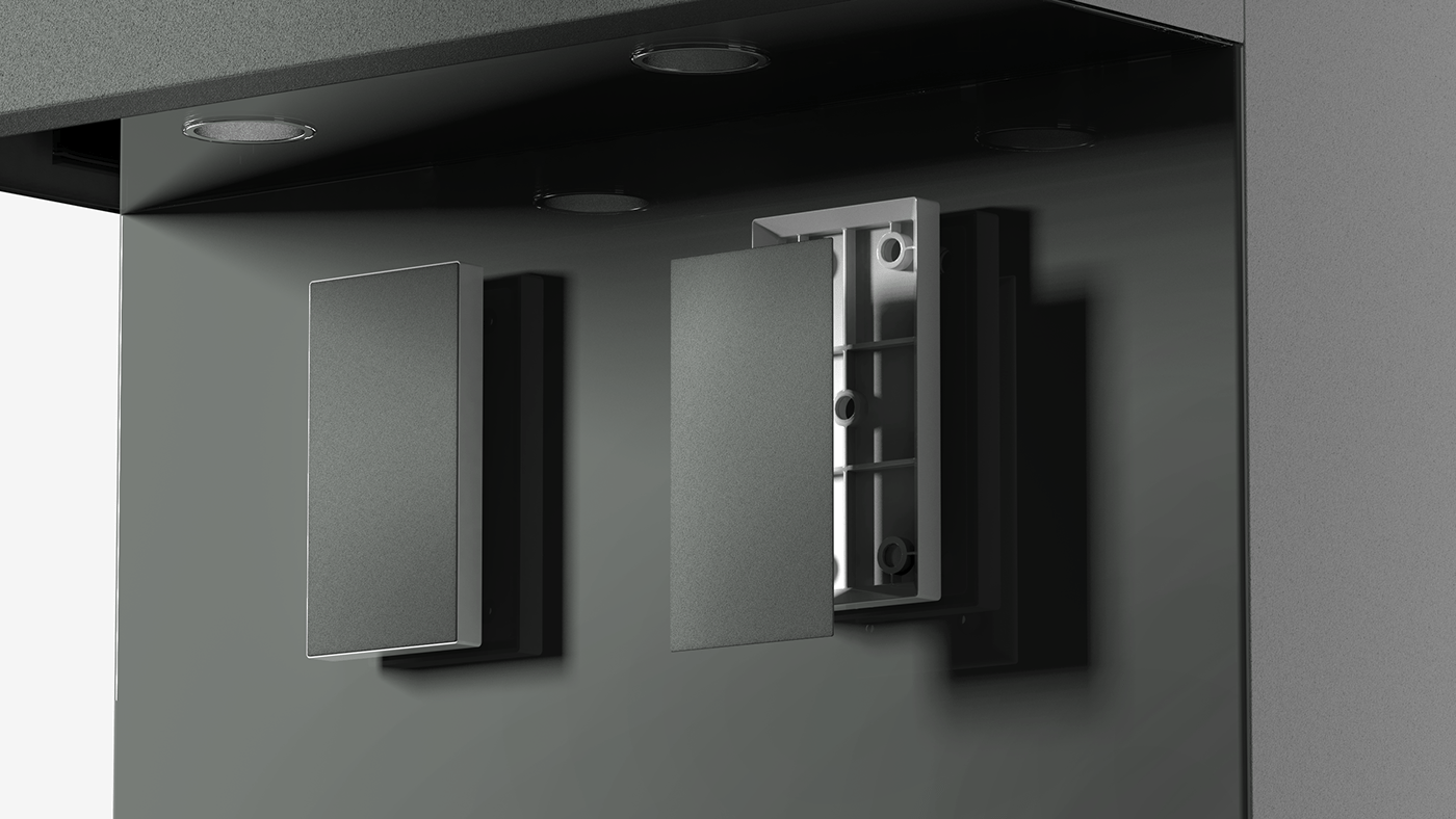 Water purifier，Seamless design，Minimalist design ，