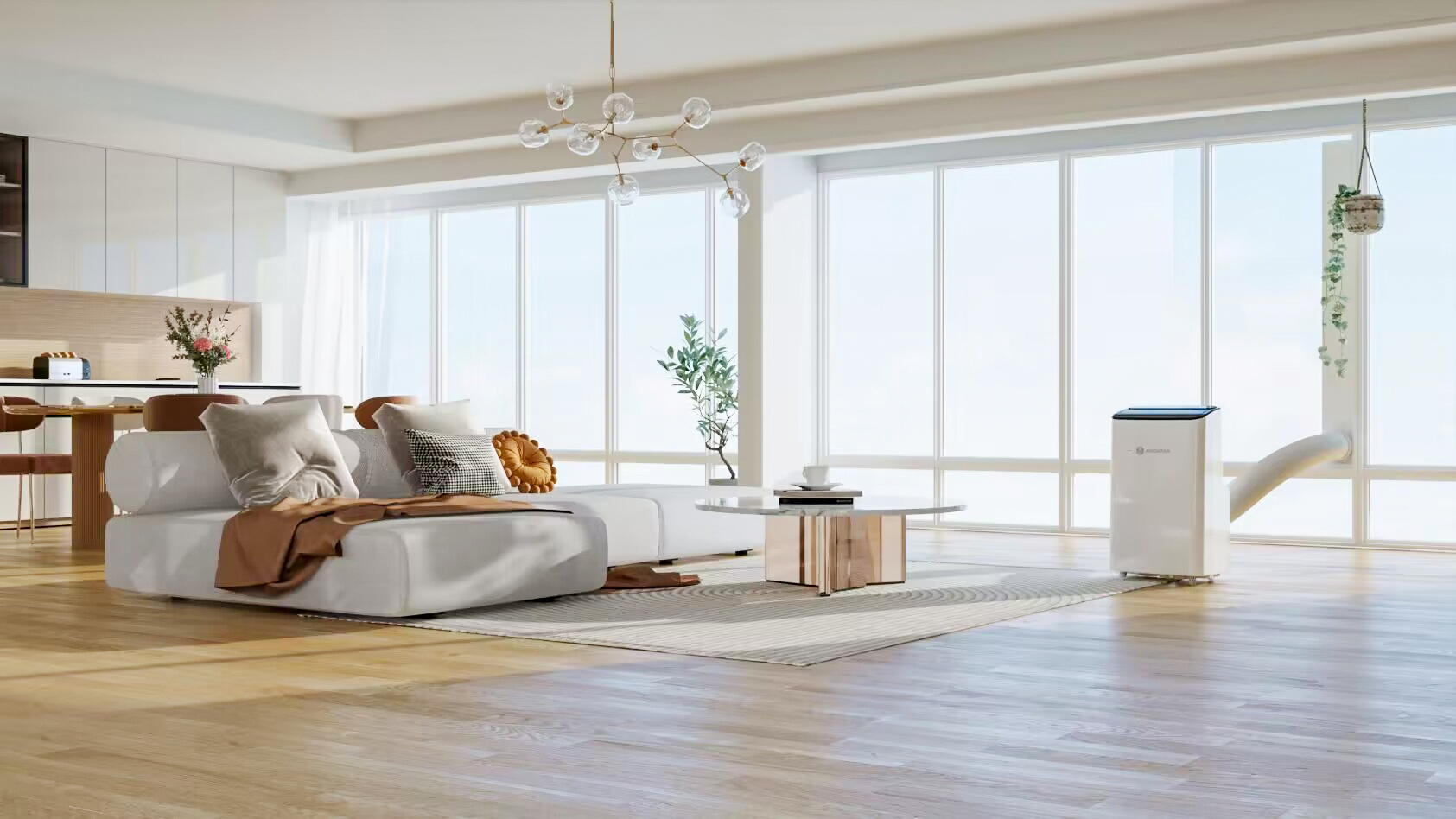 Product animation，small home appliances，Mobile air conditioner，indoor，