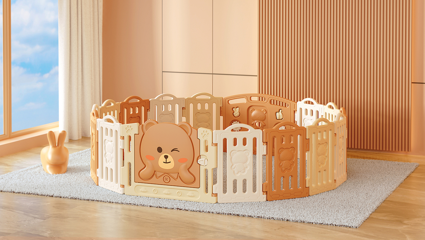 Children's fence，Maternal and infant products，cartoon toy，Ouch design，