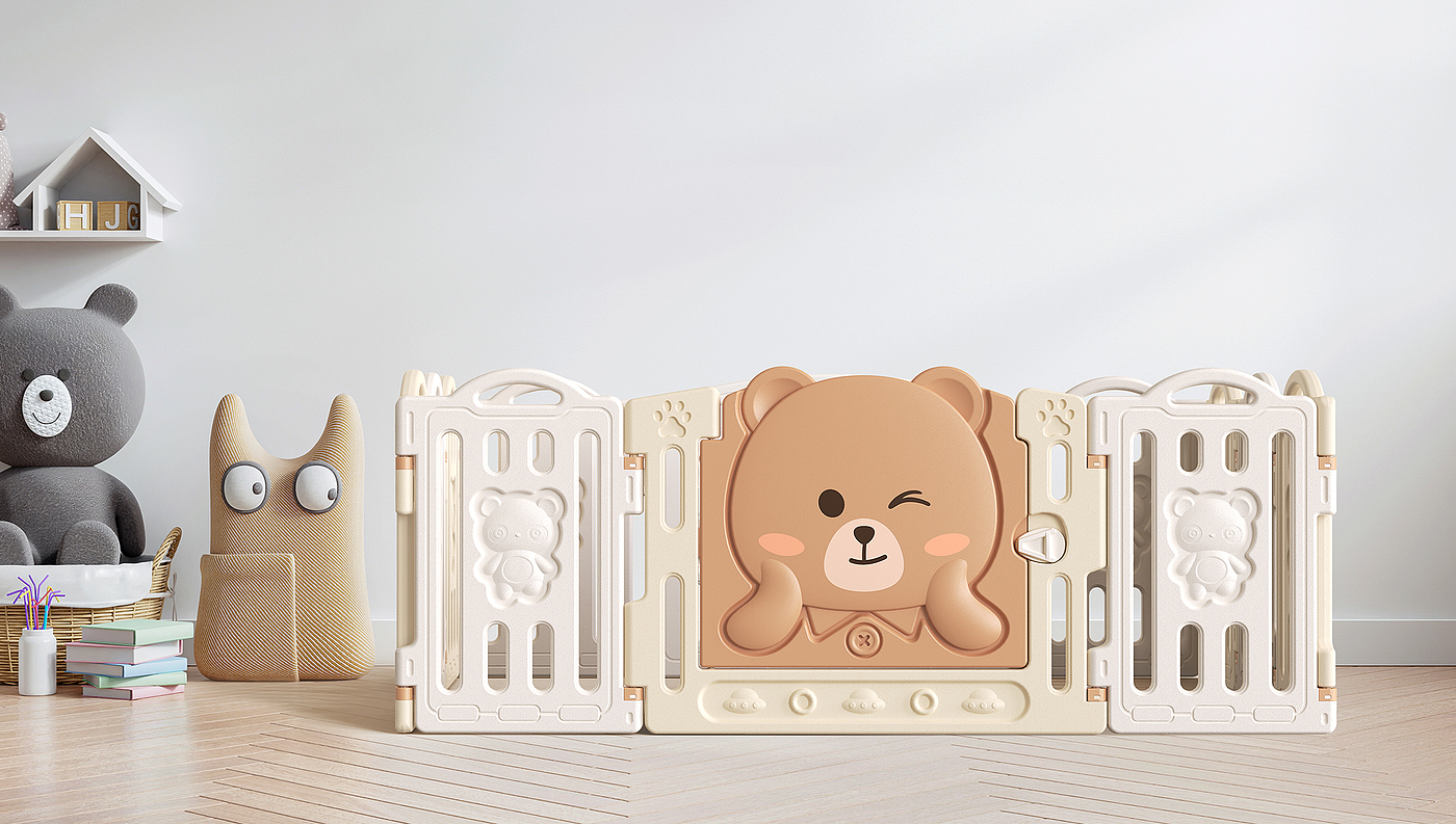 Children's fence，Maternal and infant products，cartoon toy，Ouch design，