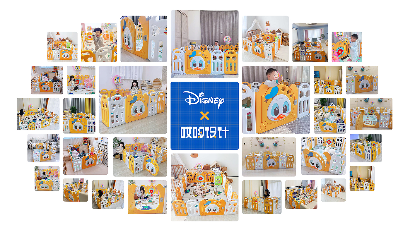 Disney，Children's fence，Donald Duck，Maternal and infant products，cartoon toy，Pigeon，Basketball，