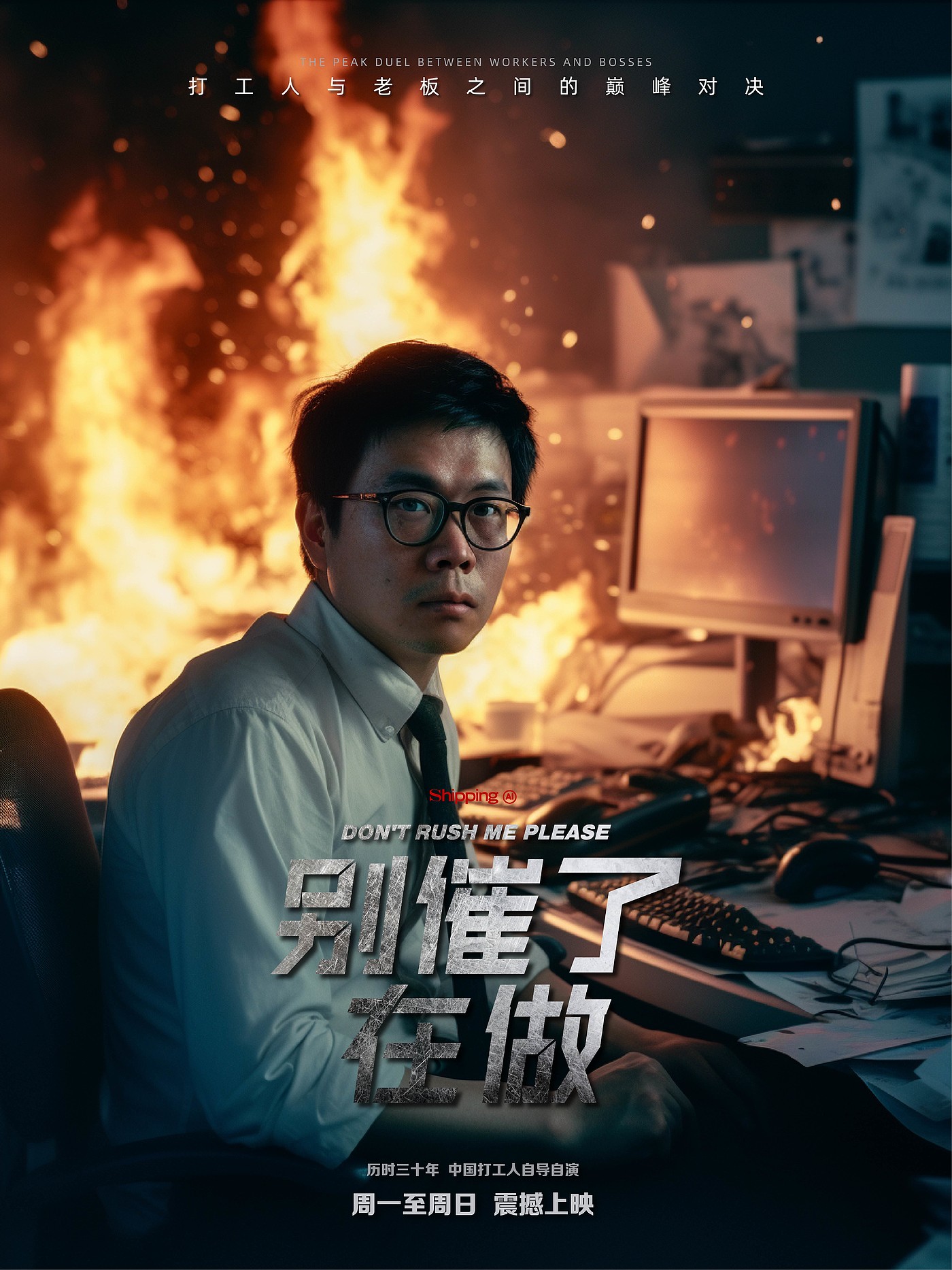 midjourney，AI painting，ShippingAIGC，Diary of working and fishing，Poster Design ，designer，Daily workers.，Work，