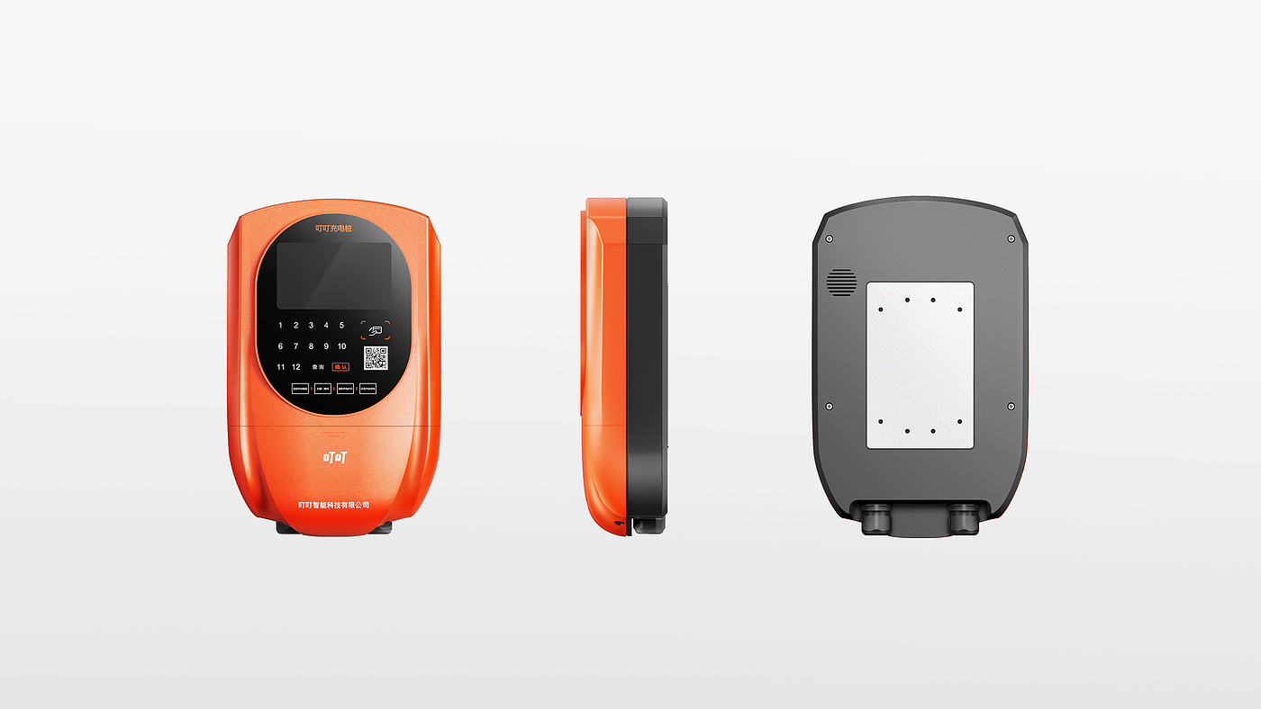 Electric vehicle charging pile，midfielder，streamline，Simplicity，fashion，