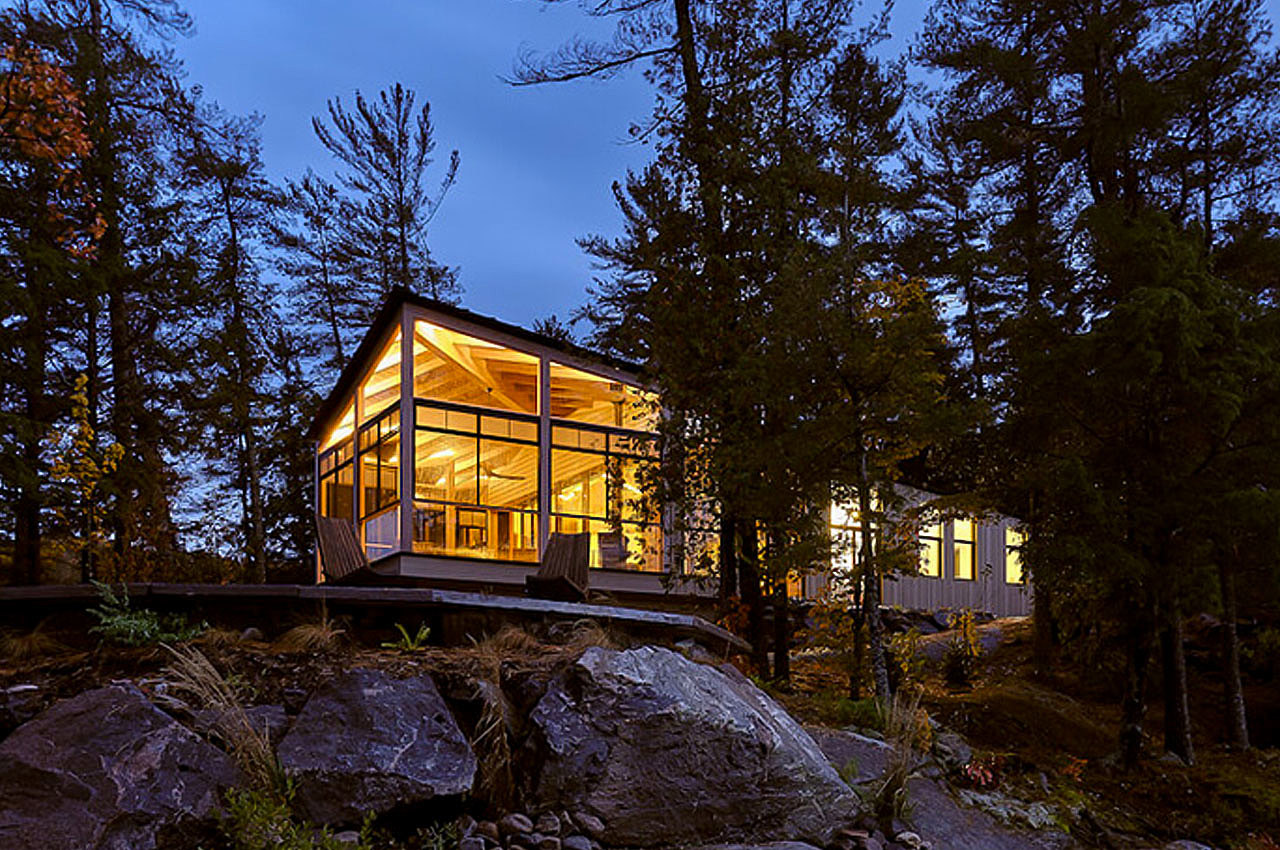Wooden house，villa，Lakeside，