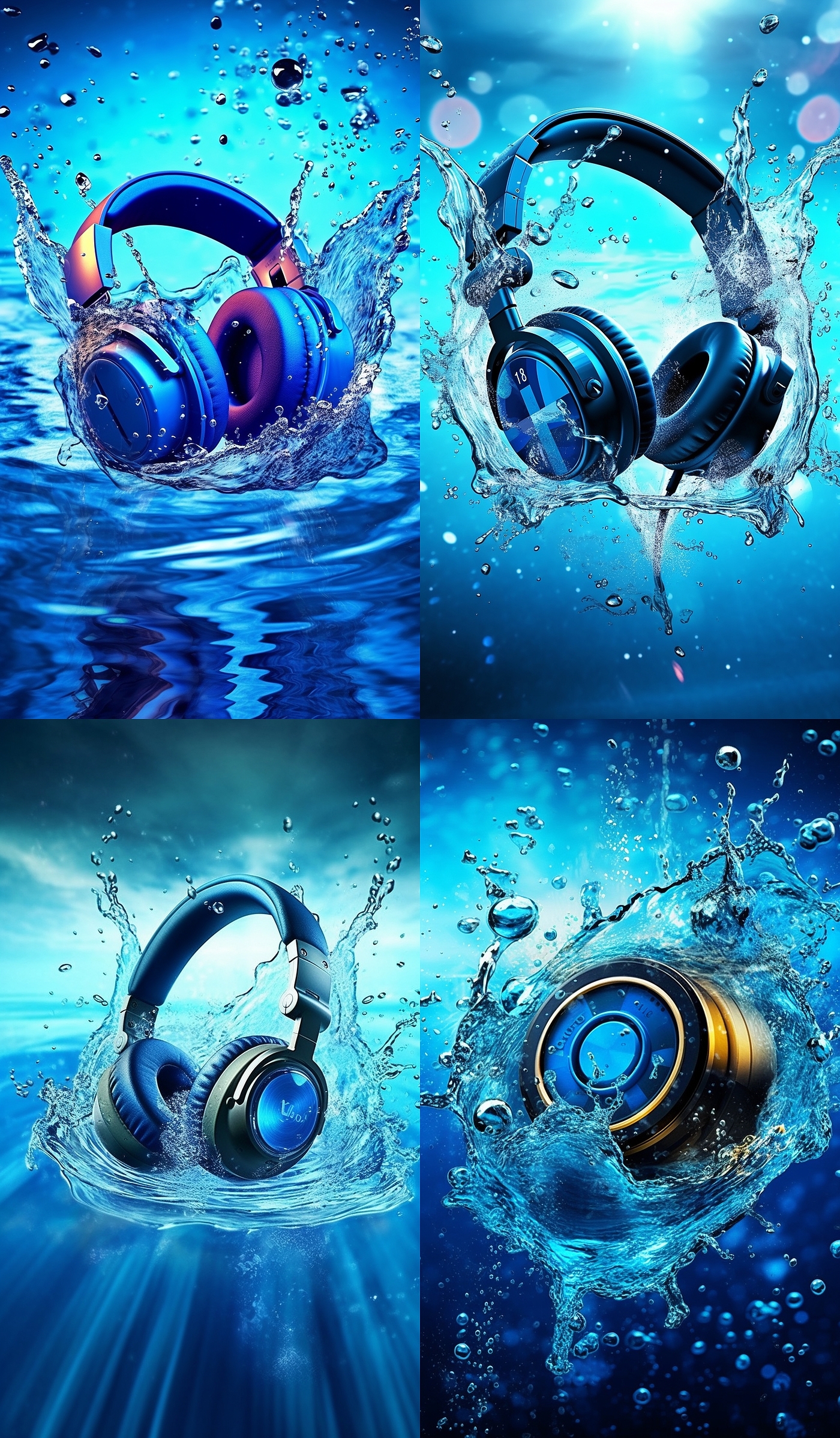 ai，midjourney，Product rendering，Headphone rendering，