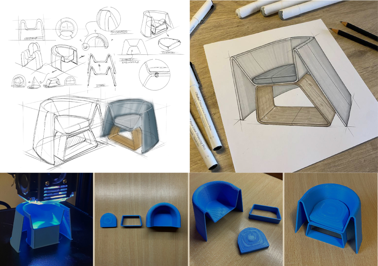 Sofa chair，chair，Minimalism，cone，