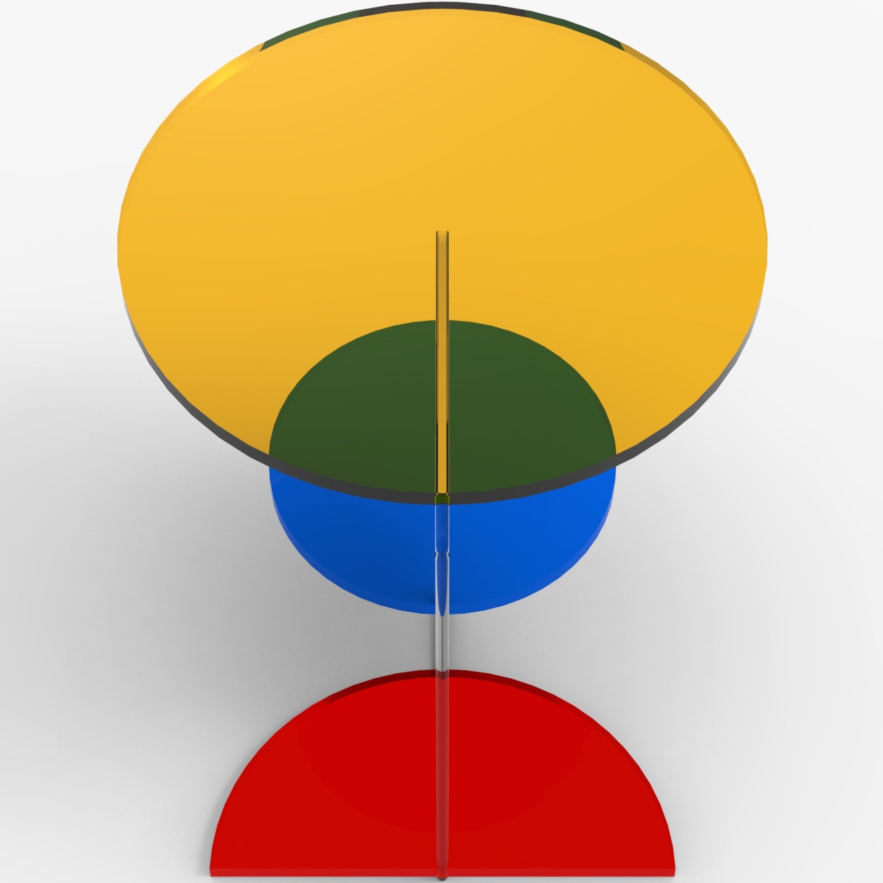 Coffee table，Tricolor，Asymmetry，