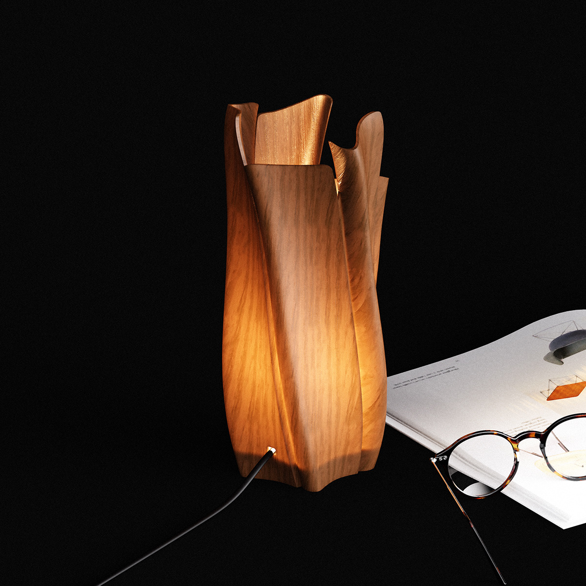 Desk lamp，light，warm，Twist，