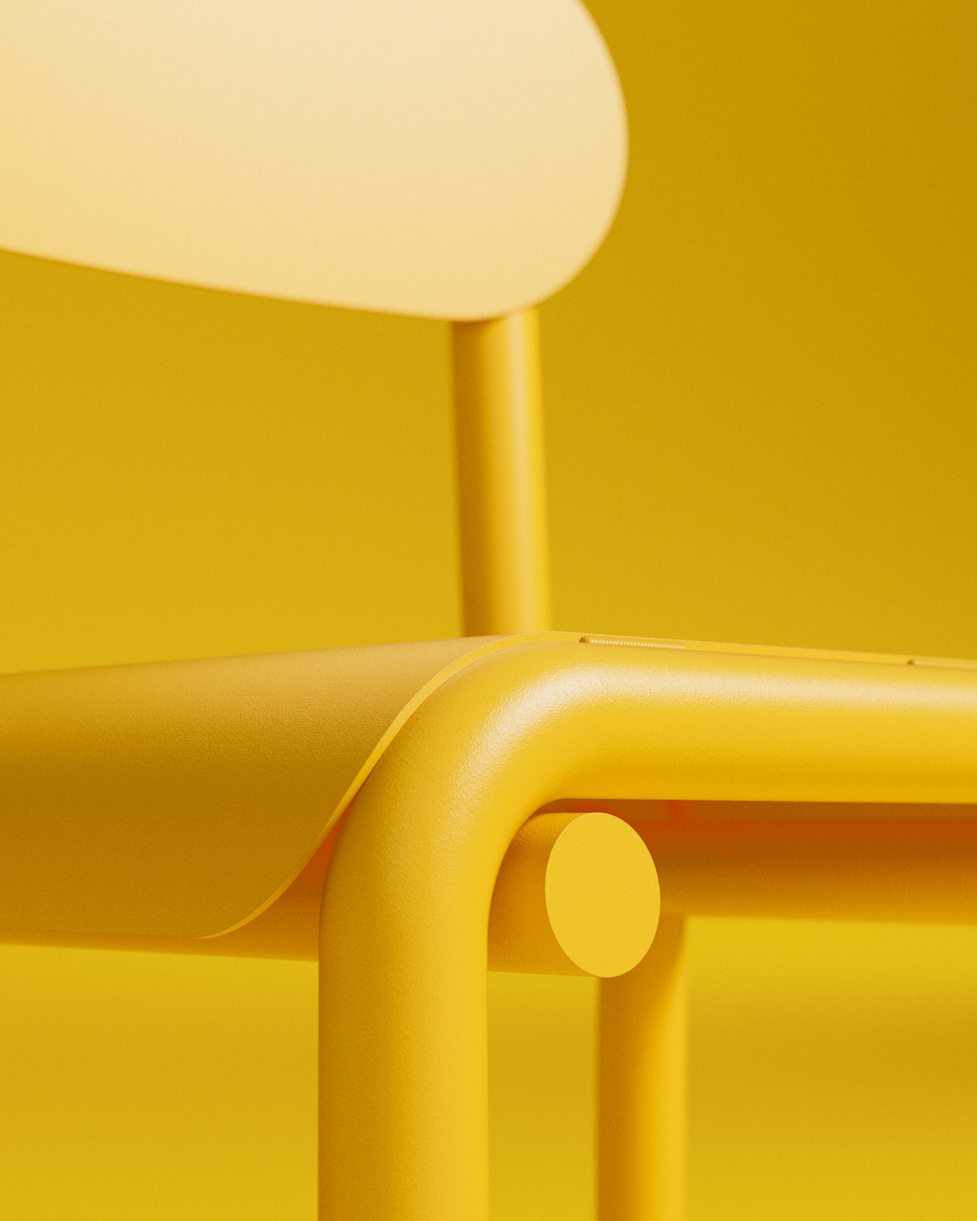 Tone Chair，chair，Minimalist，soft，Pipe，