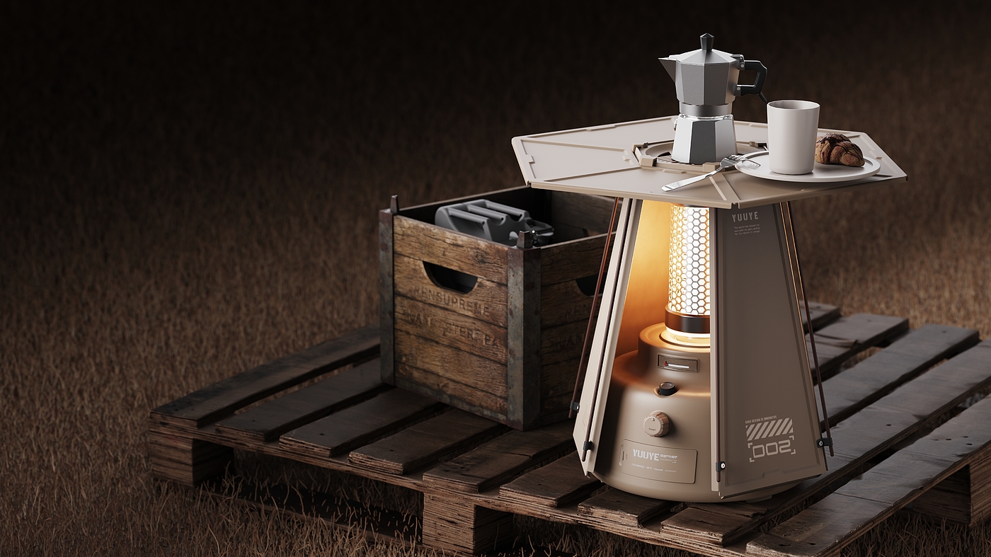 Keyshot rendering，modeling，product design，sample reels，industrial design hi，product design，camping，heater，