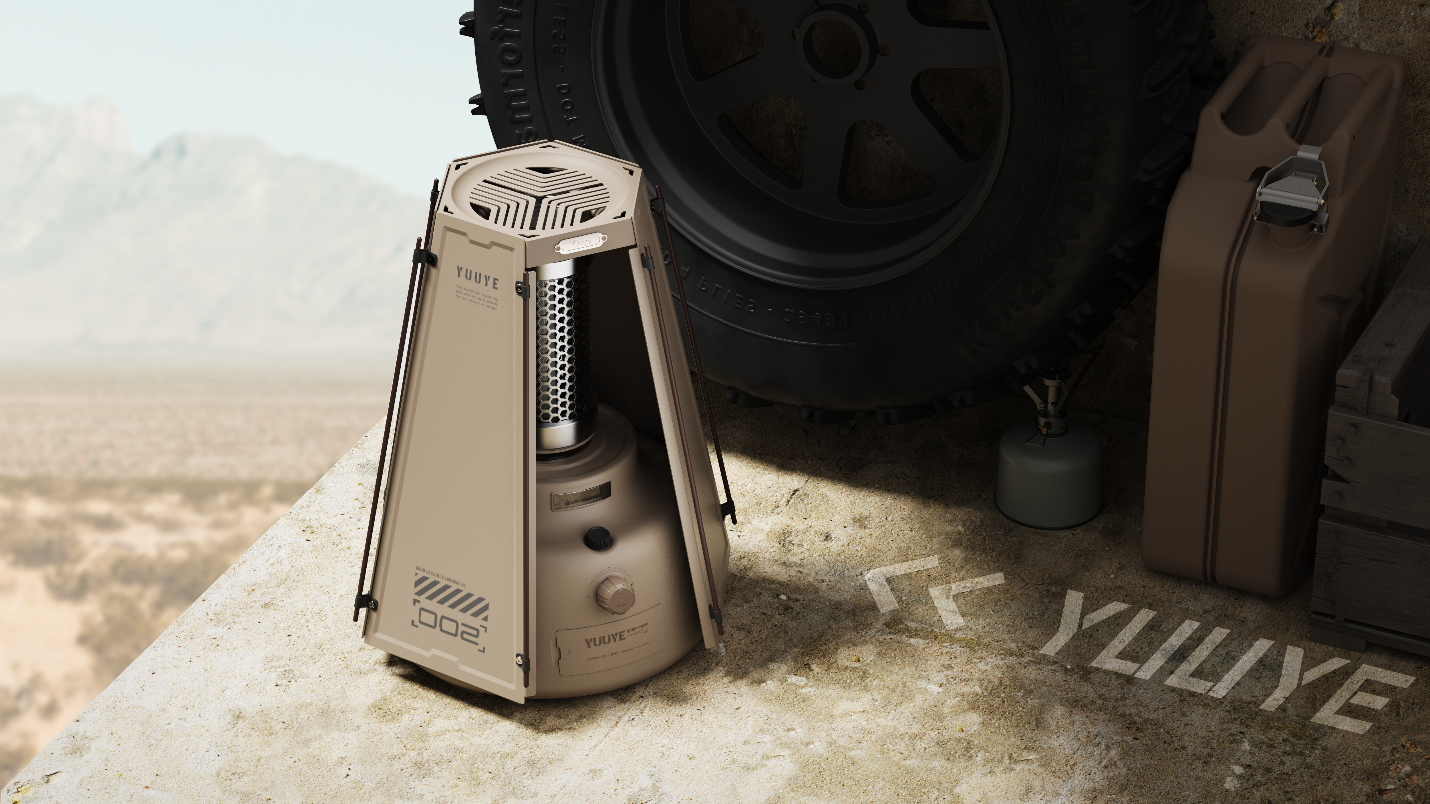 Keyshot rendering，modeling，product design，sample reels，industrial design hi，product design，camping，heater，