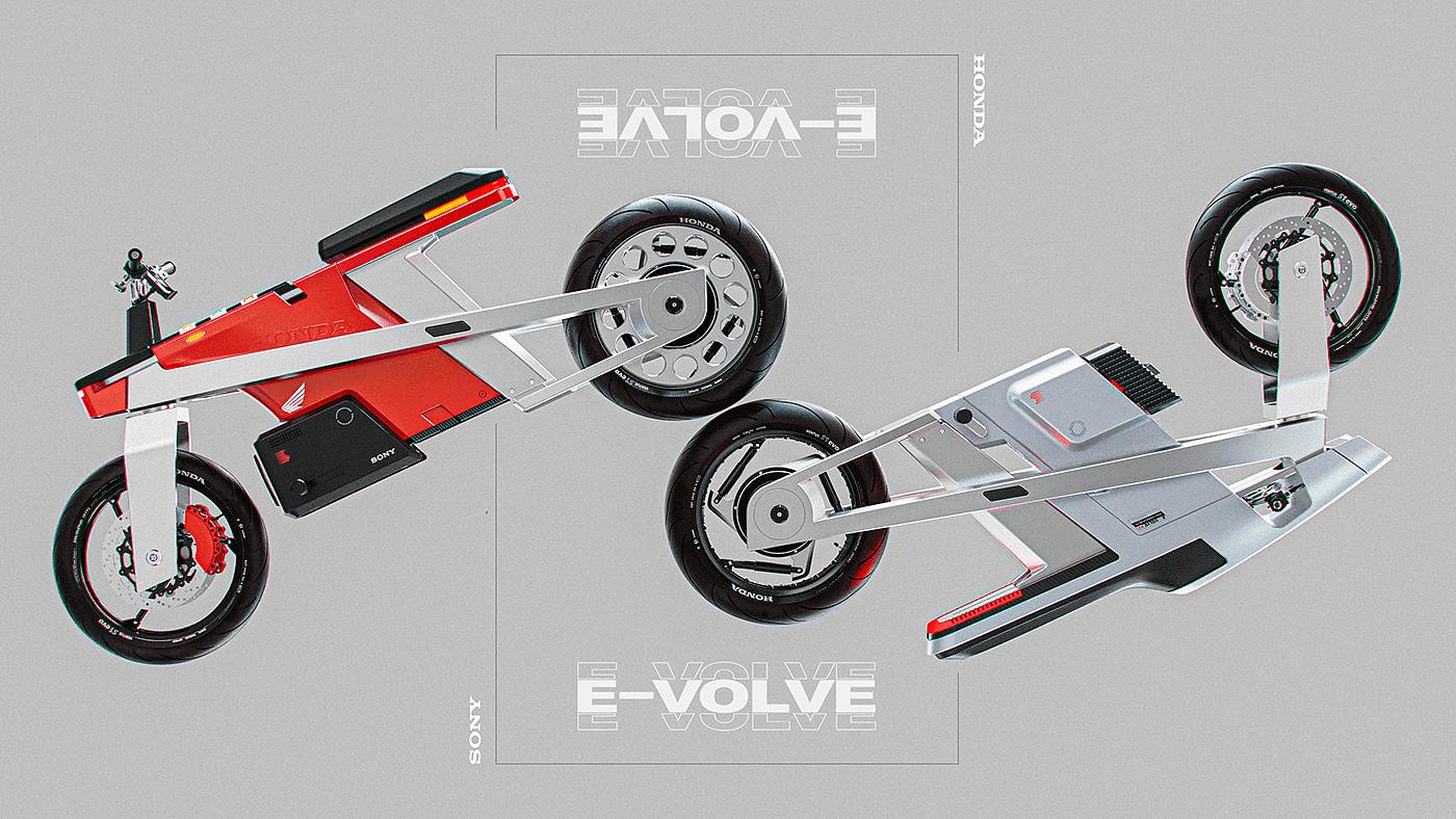motorcycle，Electric vehicle，Render，