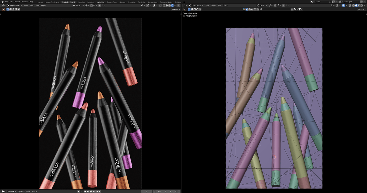 L'Oreal Paris，Lipstick，packing，