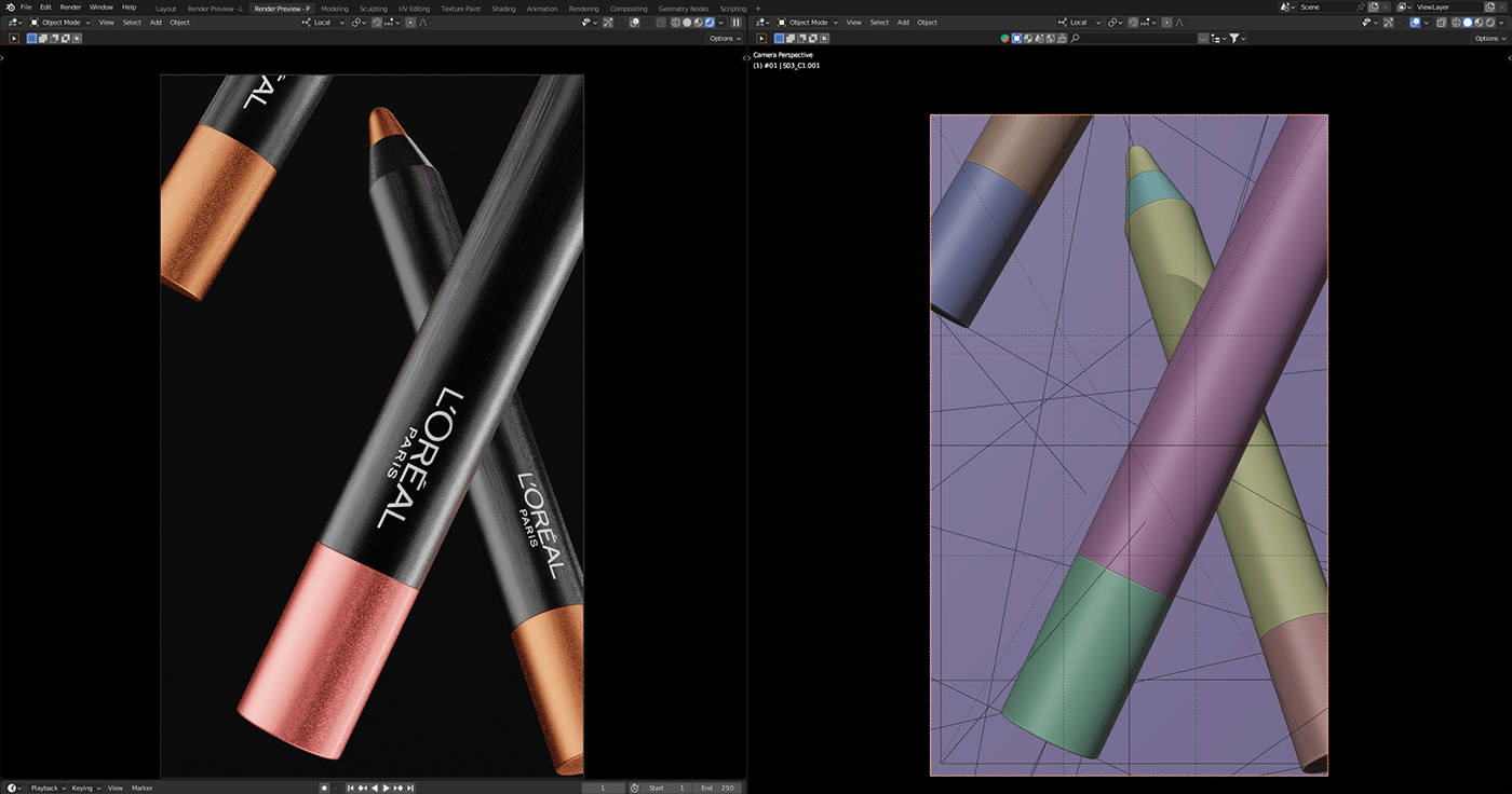 L'Oreal Paris，Lipstick，packing，