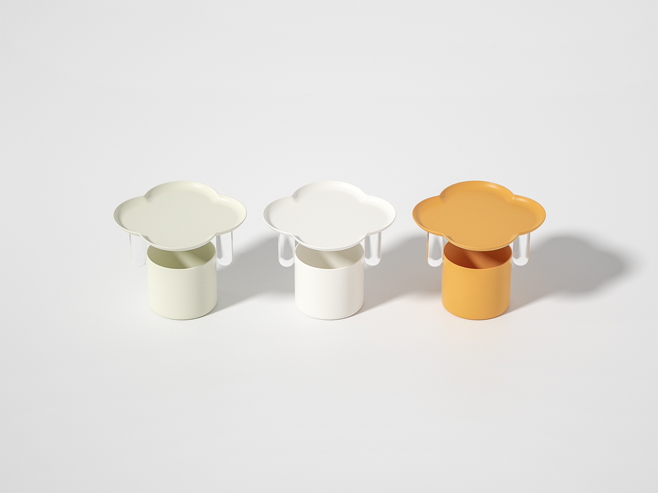 furniture design ，Side table，Cream wind，Cloud edge，