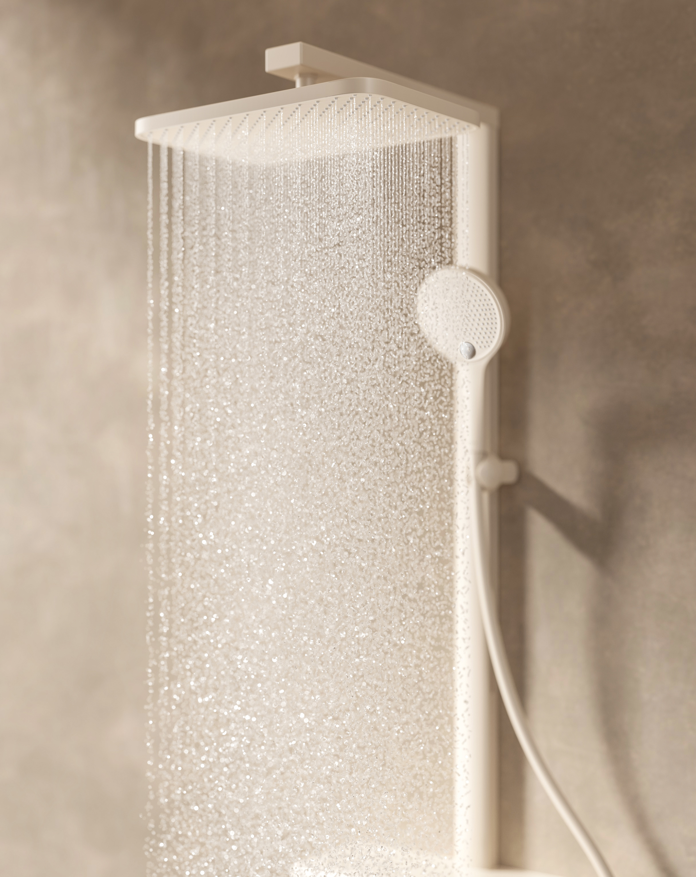 Design，bathroom，Shower，Cream wind，