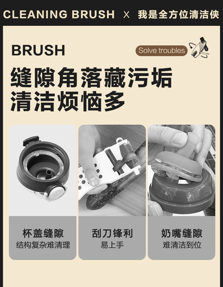 Bottle Brush, Cleaning Brush，