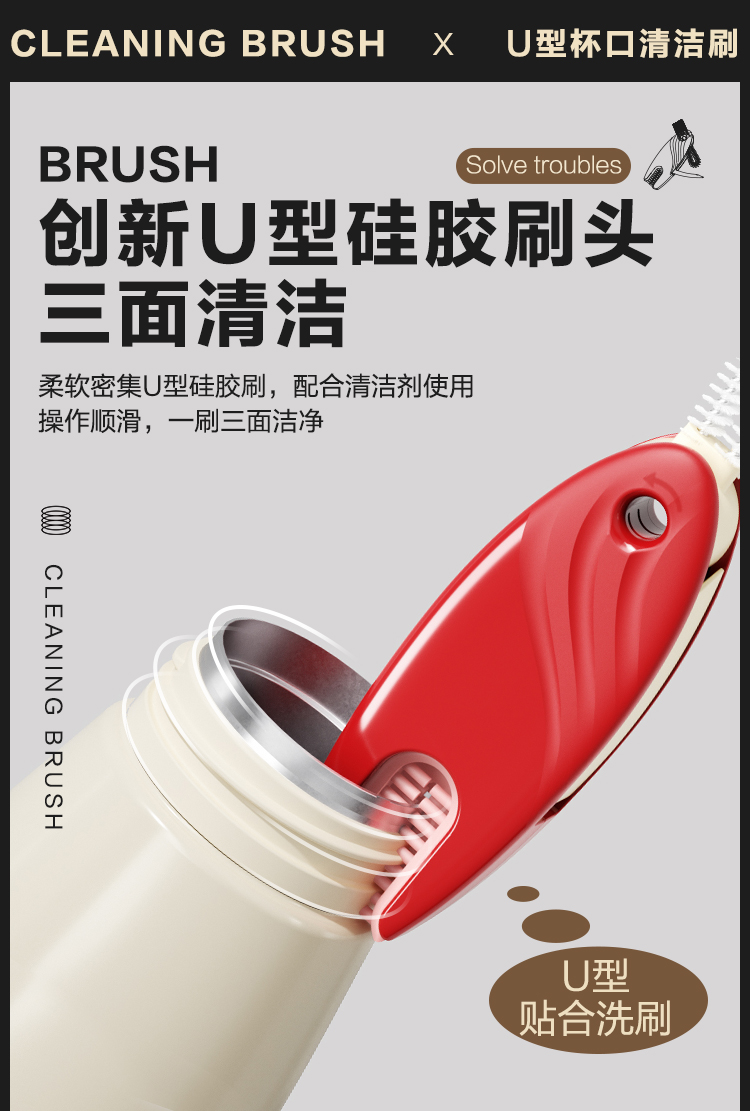 Bottle Brush, Cleaning Brush，