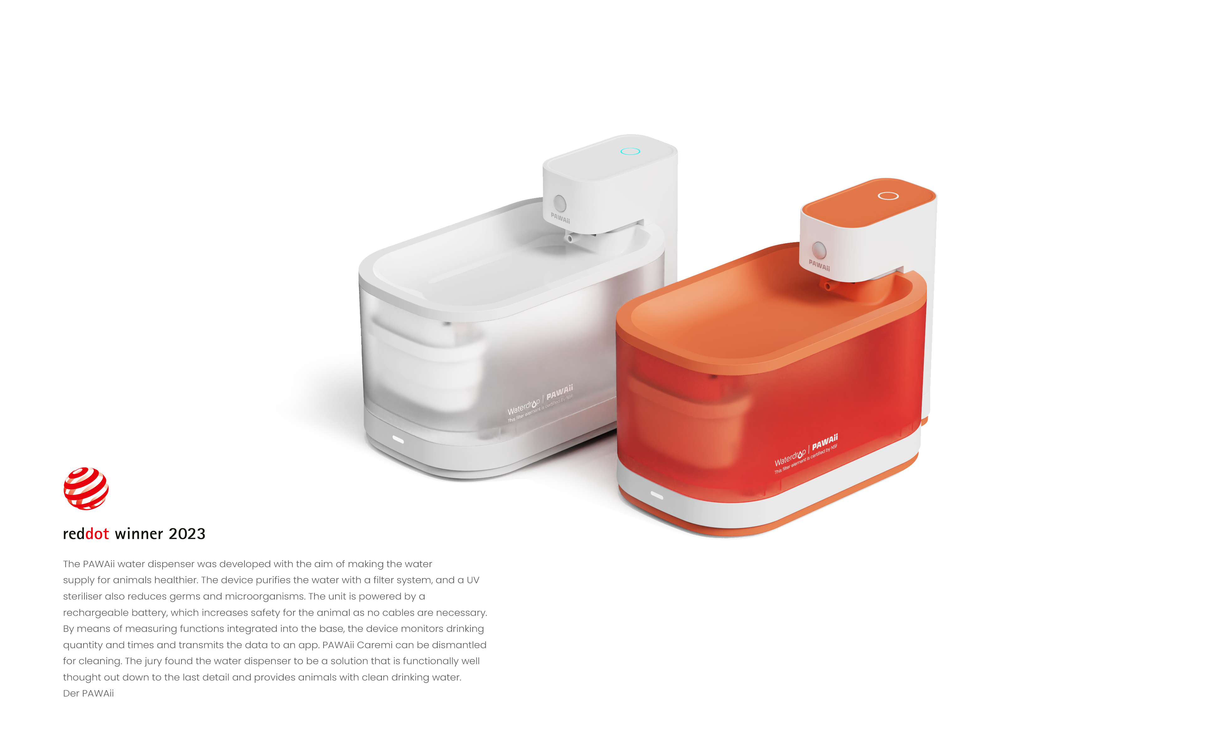 Pet water dispenser，Red dot award，Pet Supplies & Pet，Water dispenser，