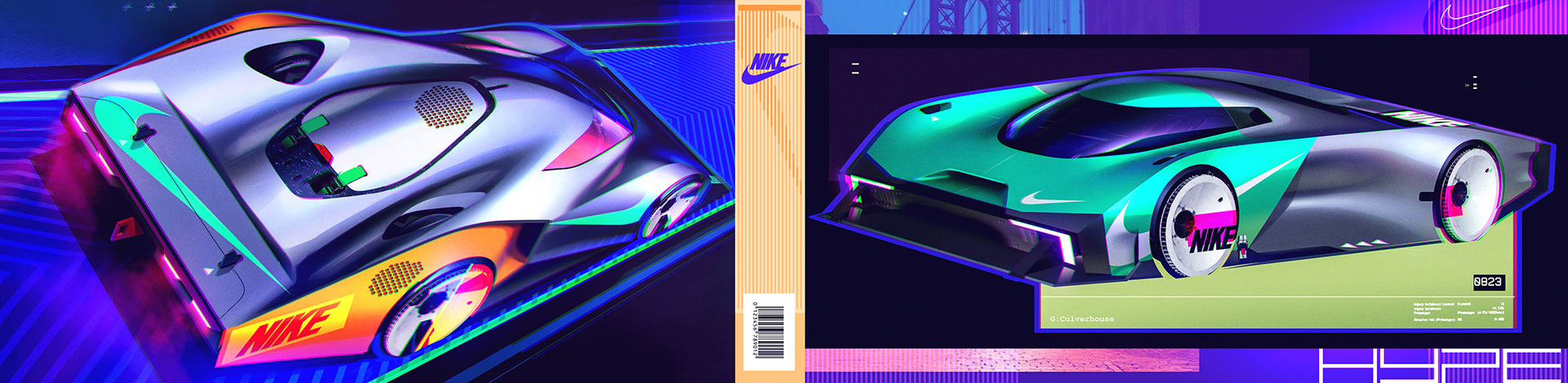Super run，Sports car，Nike，
