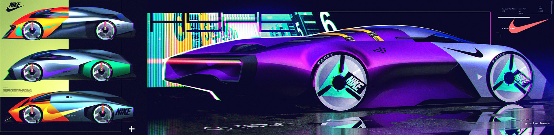 Super run，Sports car，Nike，