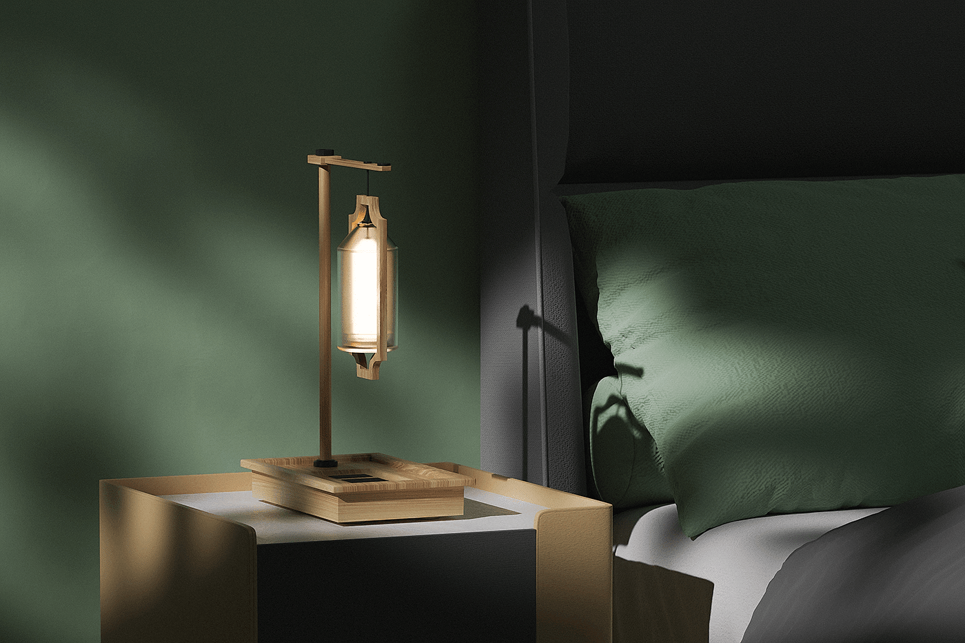 Desk lamp，Woodo，lamp，