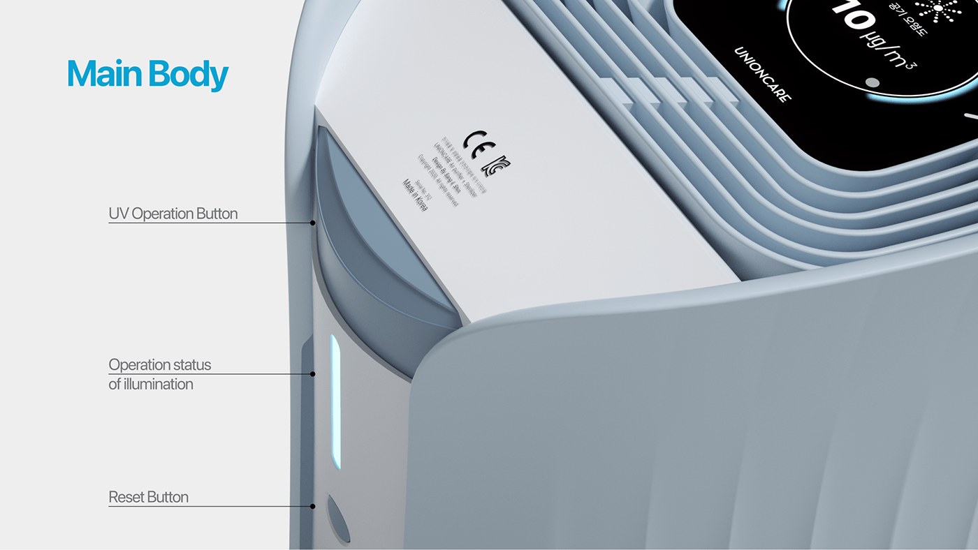 UNION CARE，Air filter，ultraviolet rays，