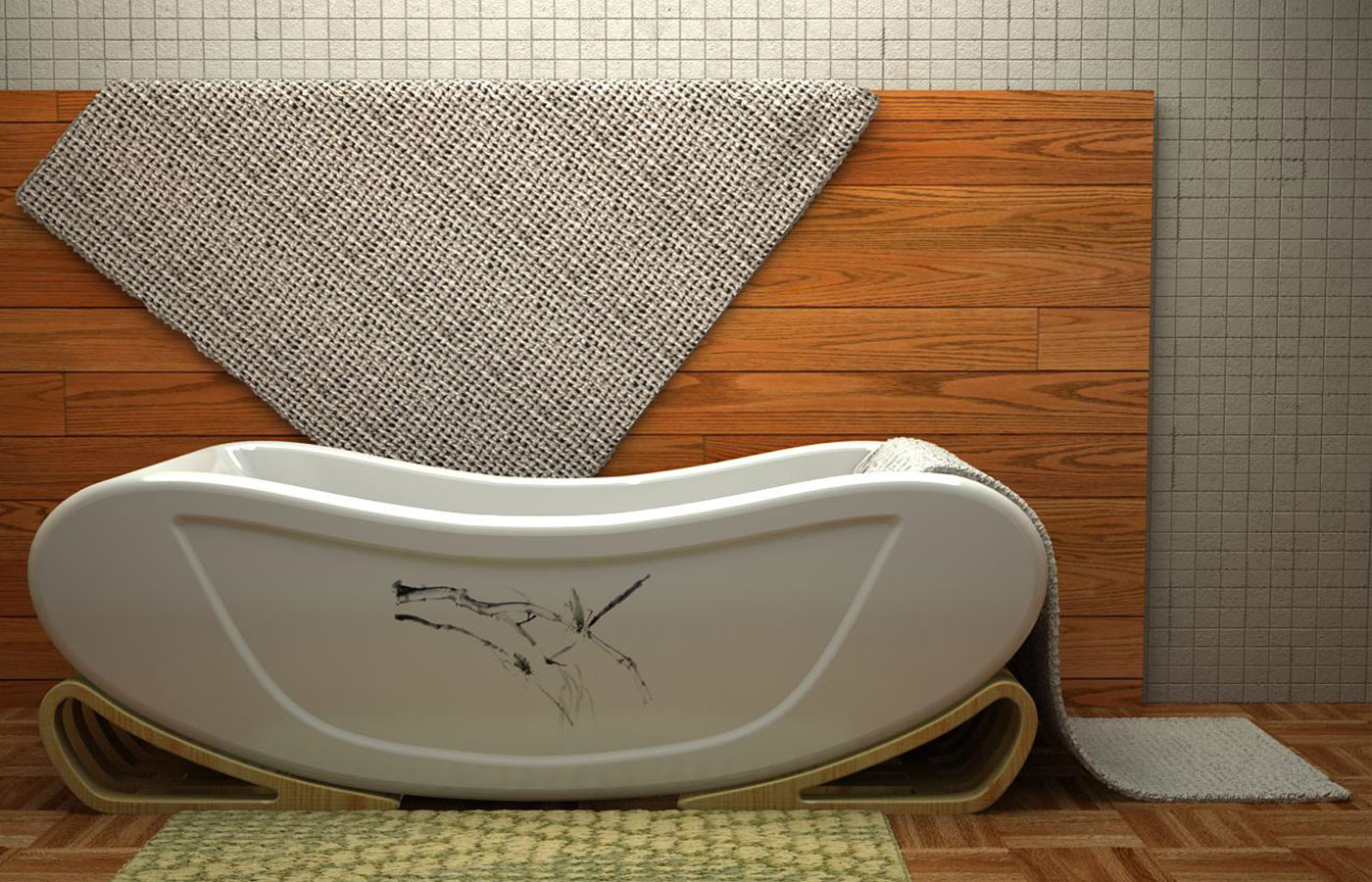 Bathtub ID Design，bathtub shape design，Bathtub Appearance Design，Creative design of bathtub，Bathtub Product Design，Bathtub Industrial Design，