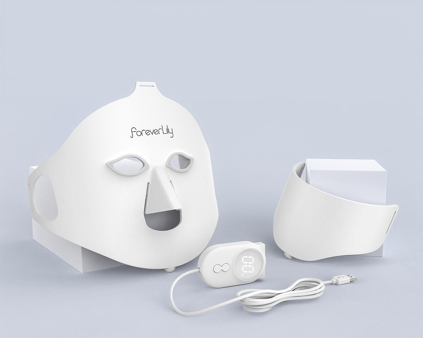 Color Light，face shield，Silicone material，cosmetology，