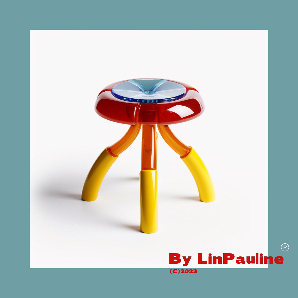 stool，furniture design ，Plastic，colour，
