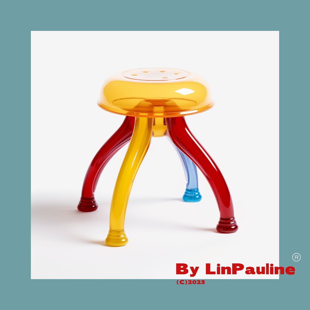 stool，furniture design ，Plastic，colour，