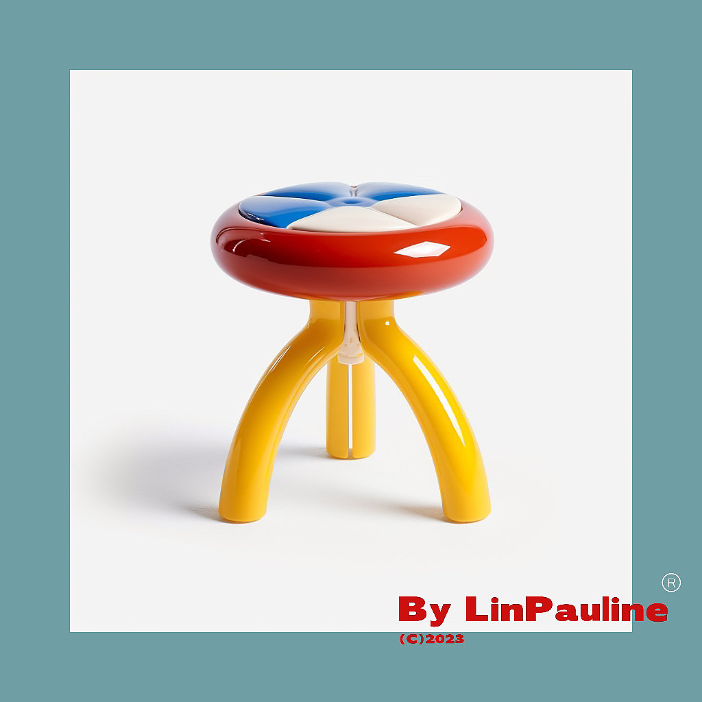 stool，furniture design ，Plastic，colour，
