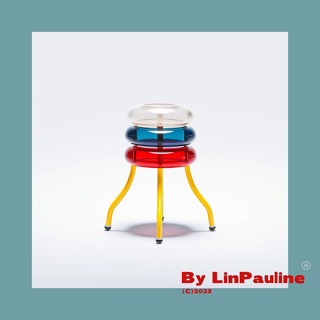 stool，furniture design ，Plastic，colour，