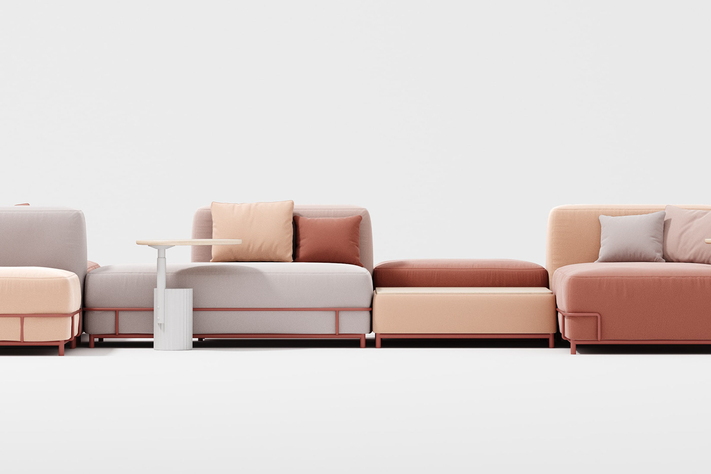 product design，3D visualization，sofa，Sectional sofa，