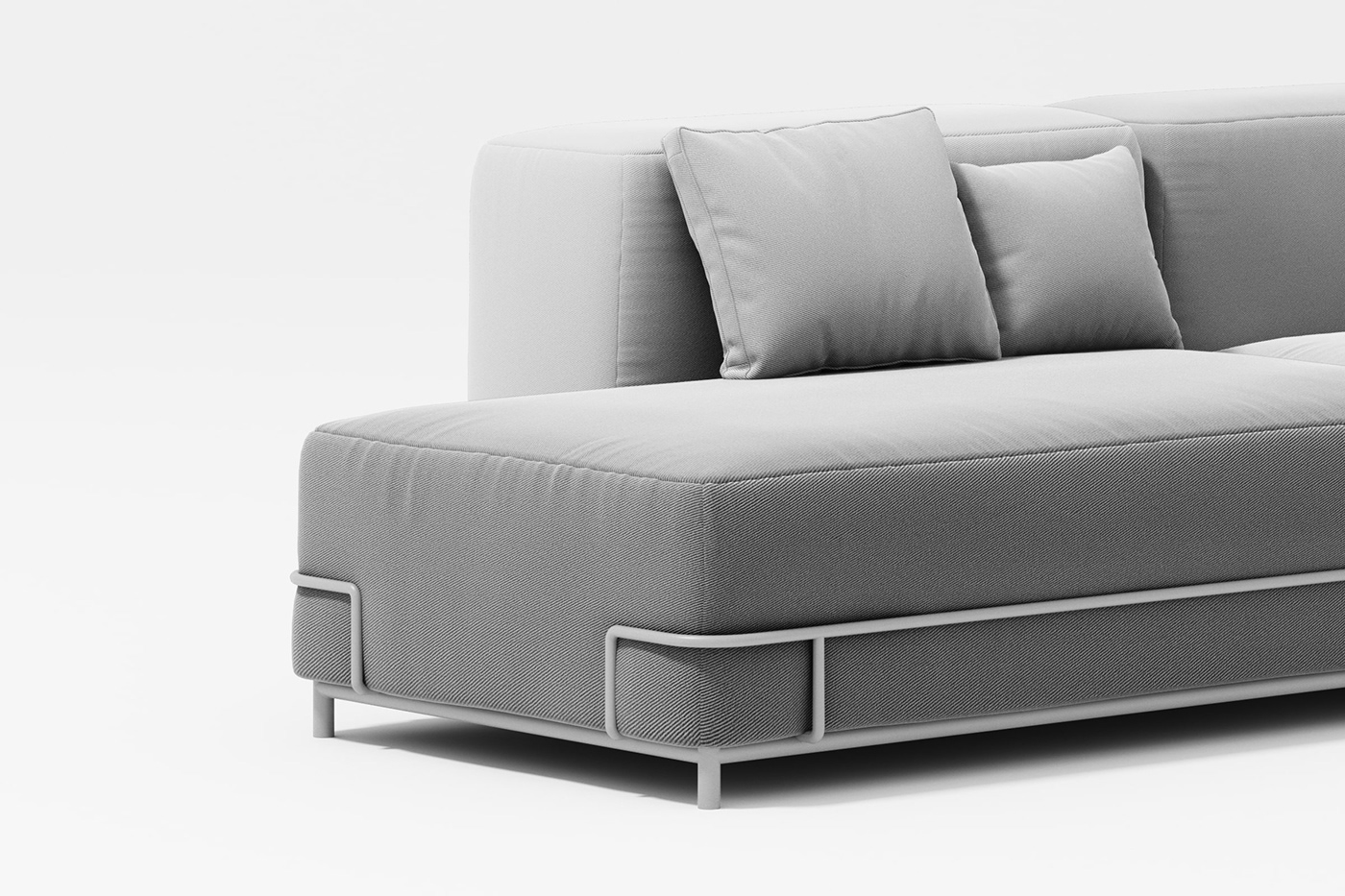 product design，3D visualization，sofa，Sectional sofa，