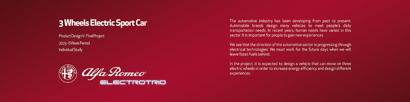 Alpha Romeo，automobile，Tricycle，product design，Automobile design，